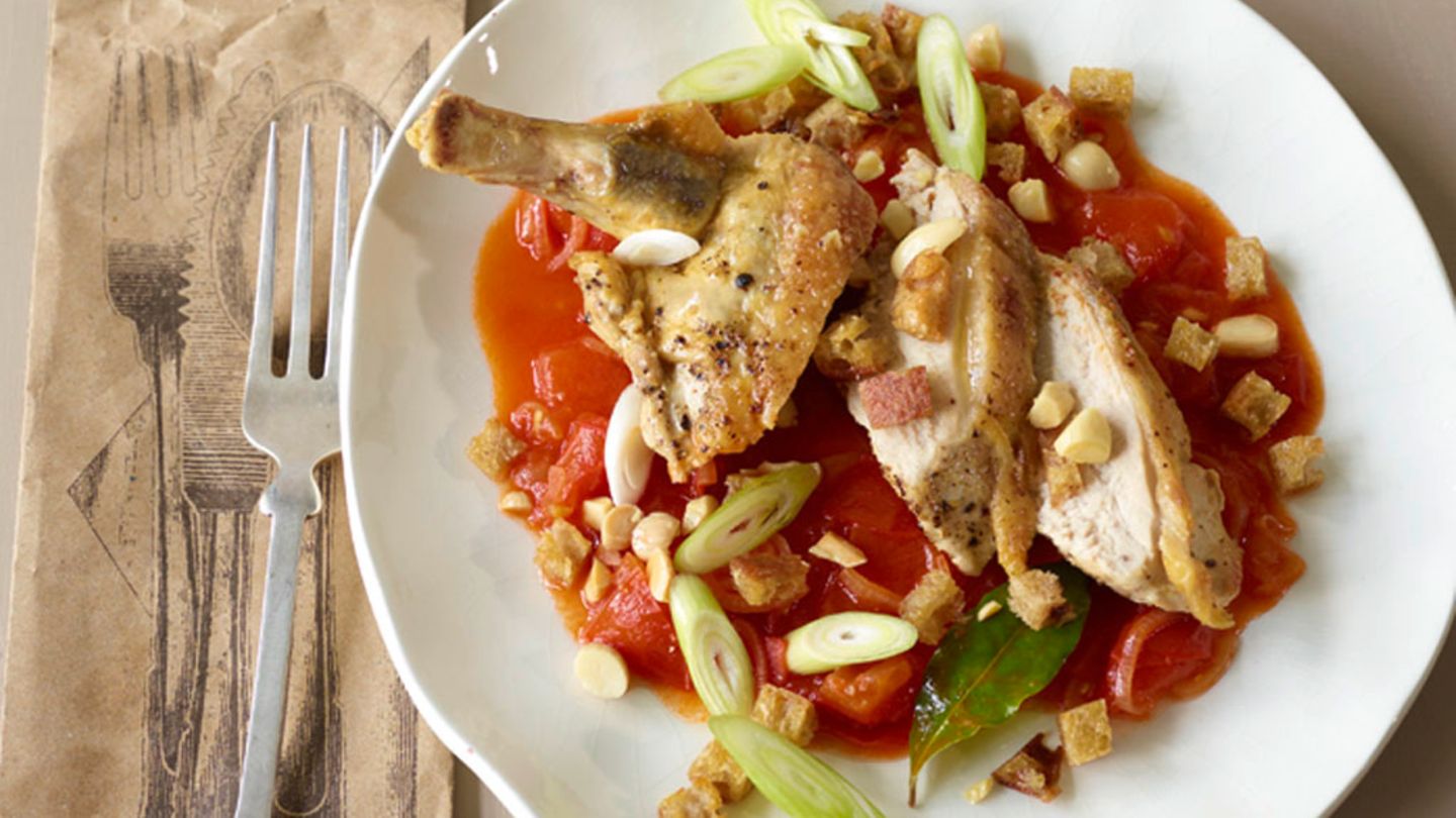 Perlhuhn-Romesco Rezept