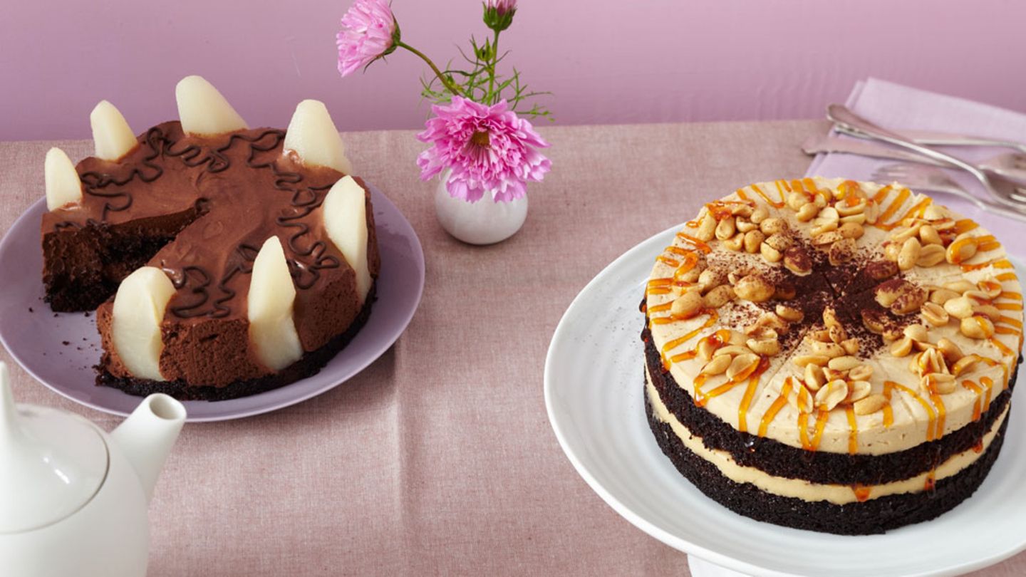 Schokomousse-Birnen-Torte Rezept