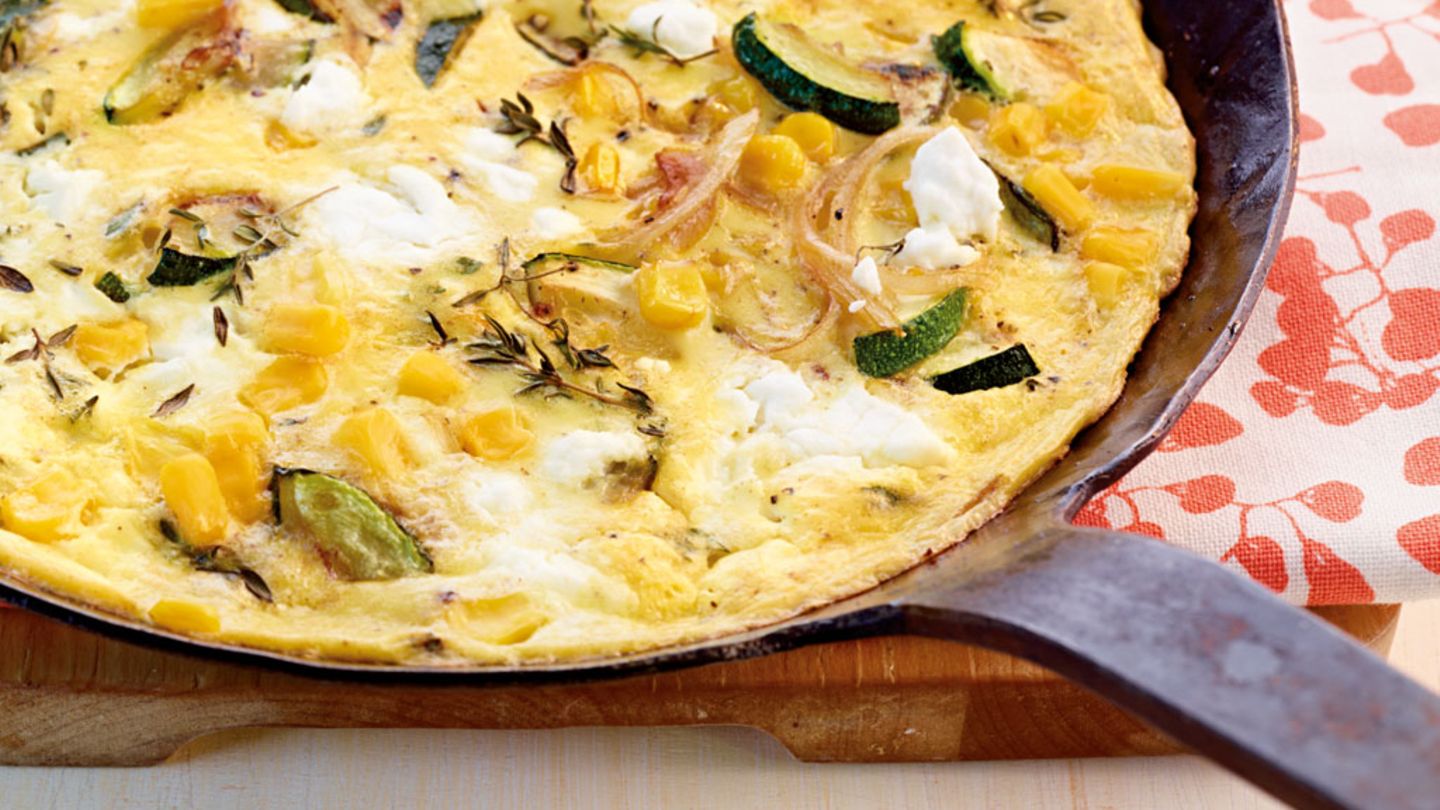 Mais-Zucchini-Frittata Rezept