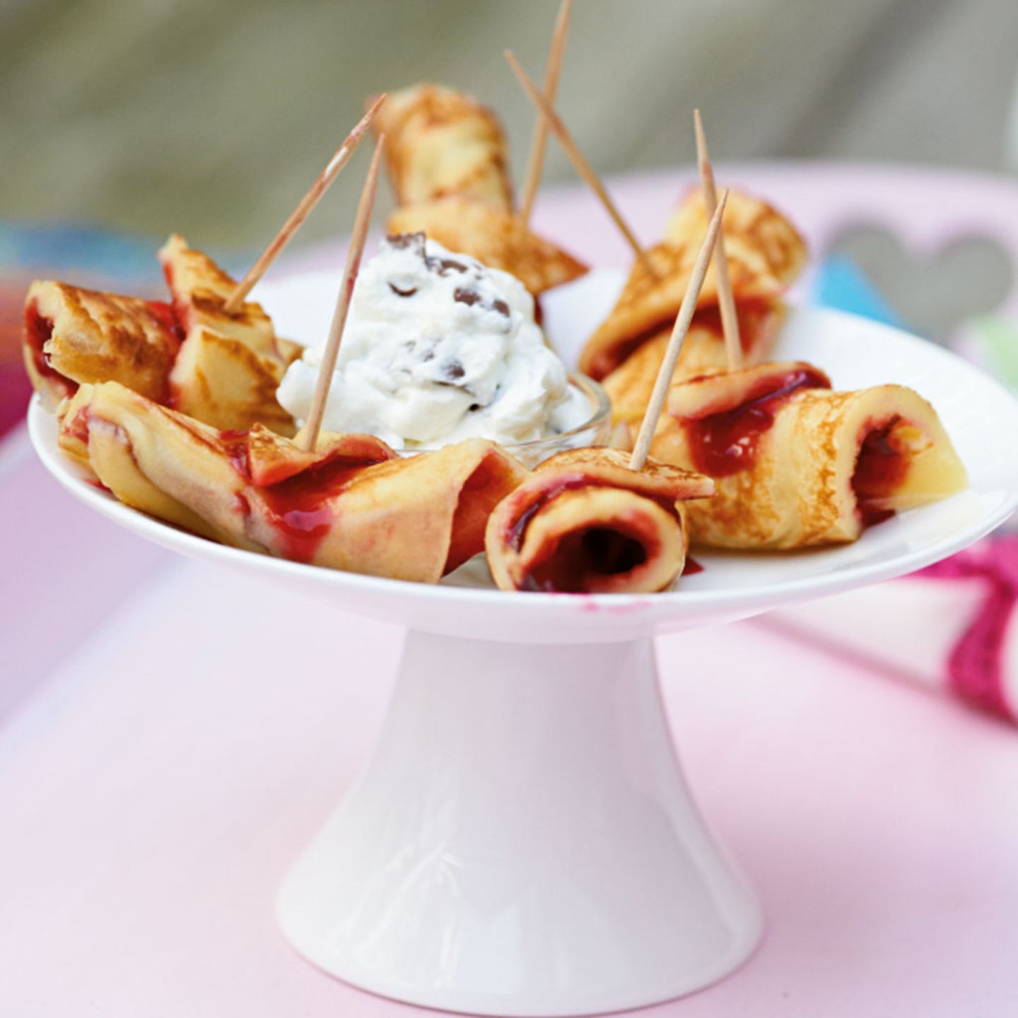 Pfannkuchenröllchen