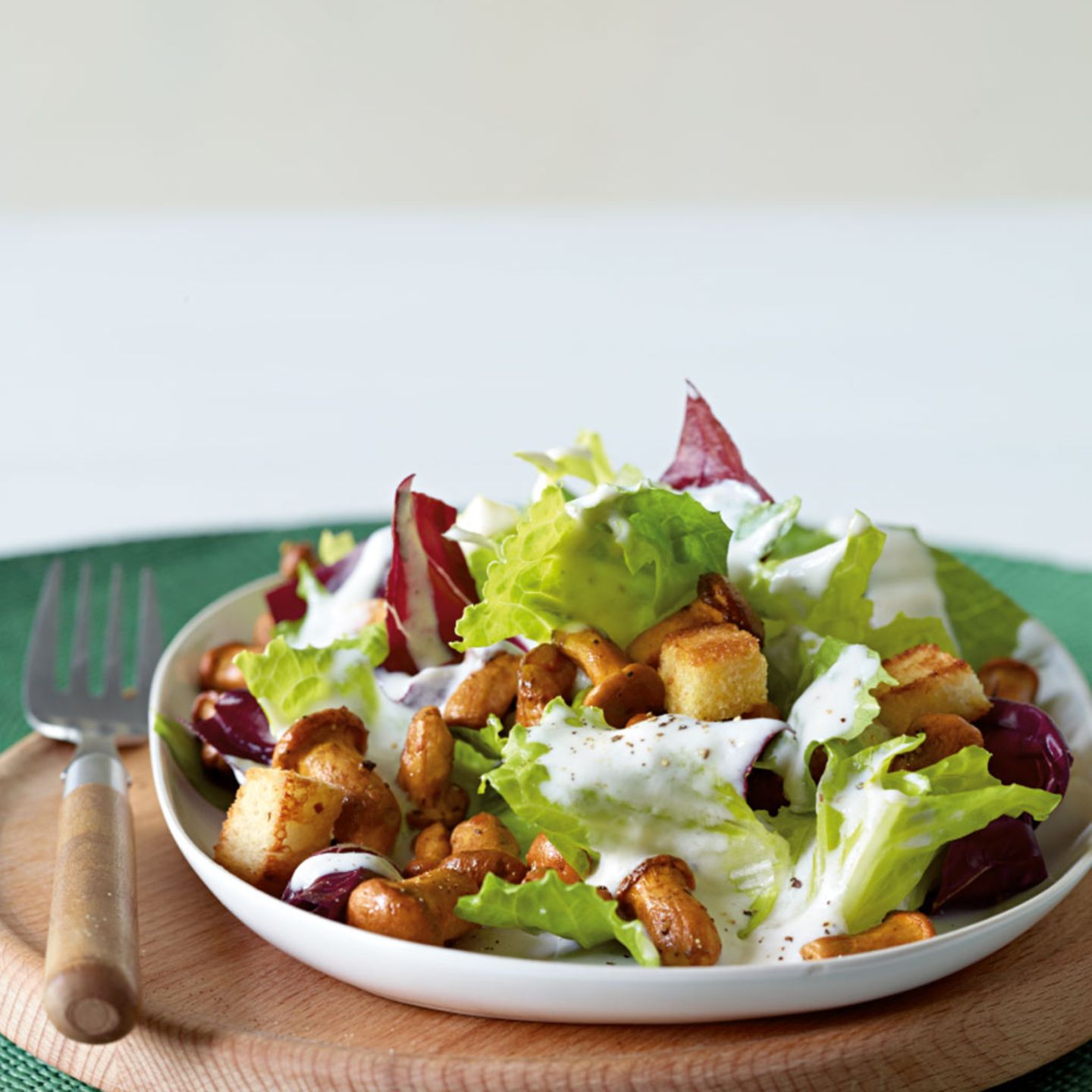 Pfifferling-Caesar-Salat
