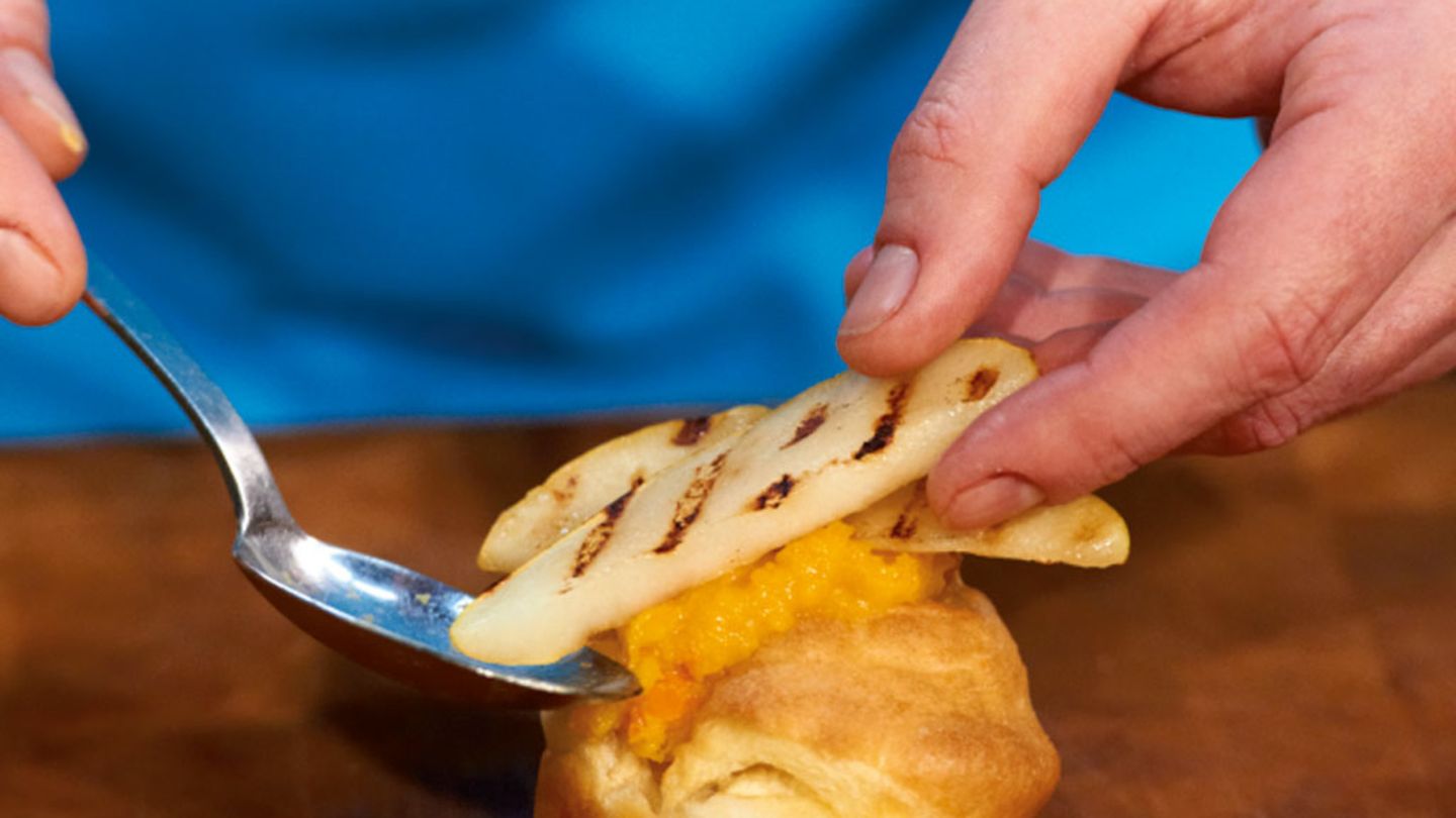 Kürbispüree mit Birnen Rezept