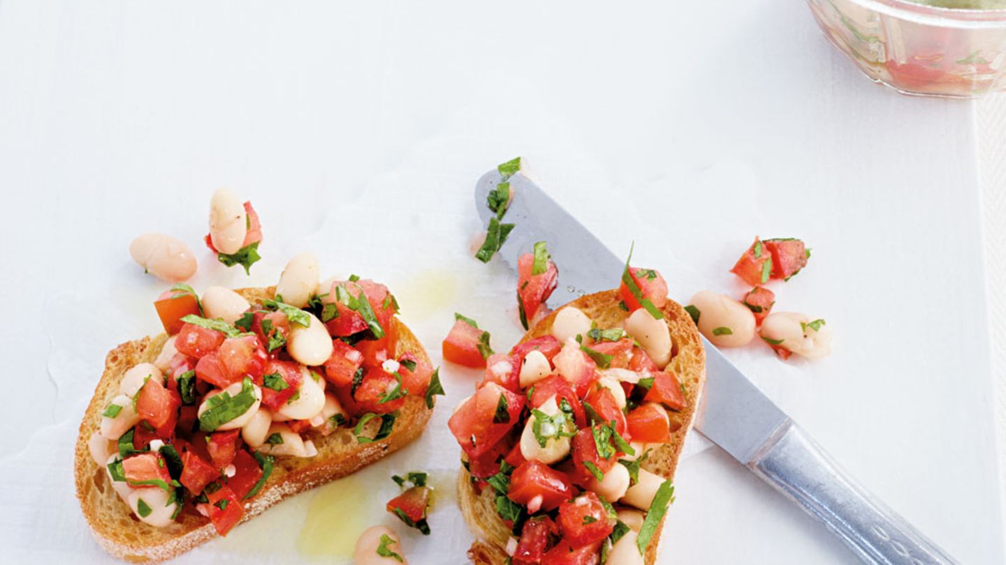 Crostini mit Bohnen-Tomate Rezept