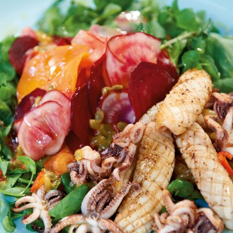 Rote-Bete-Salat mit Calamaretti
