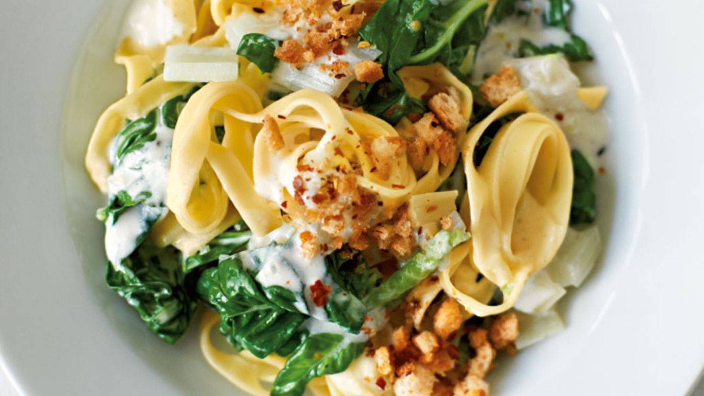 Tagliatelle mit Mangold Rezept