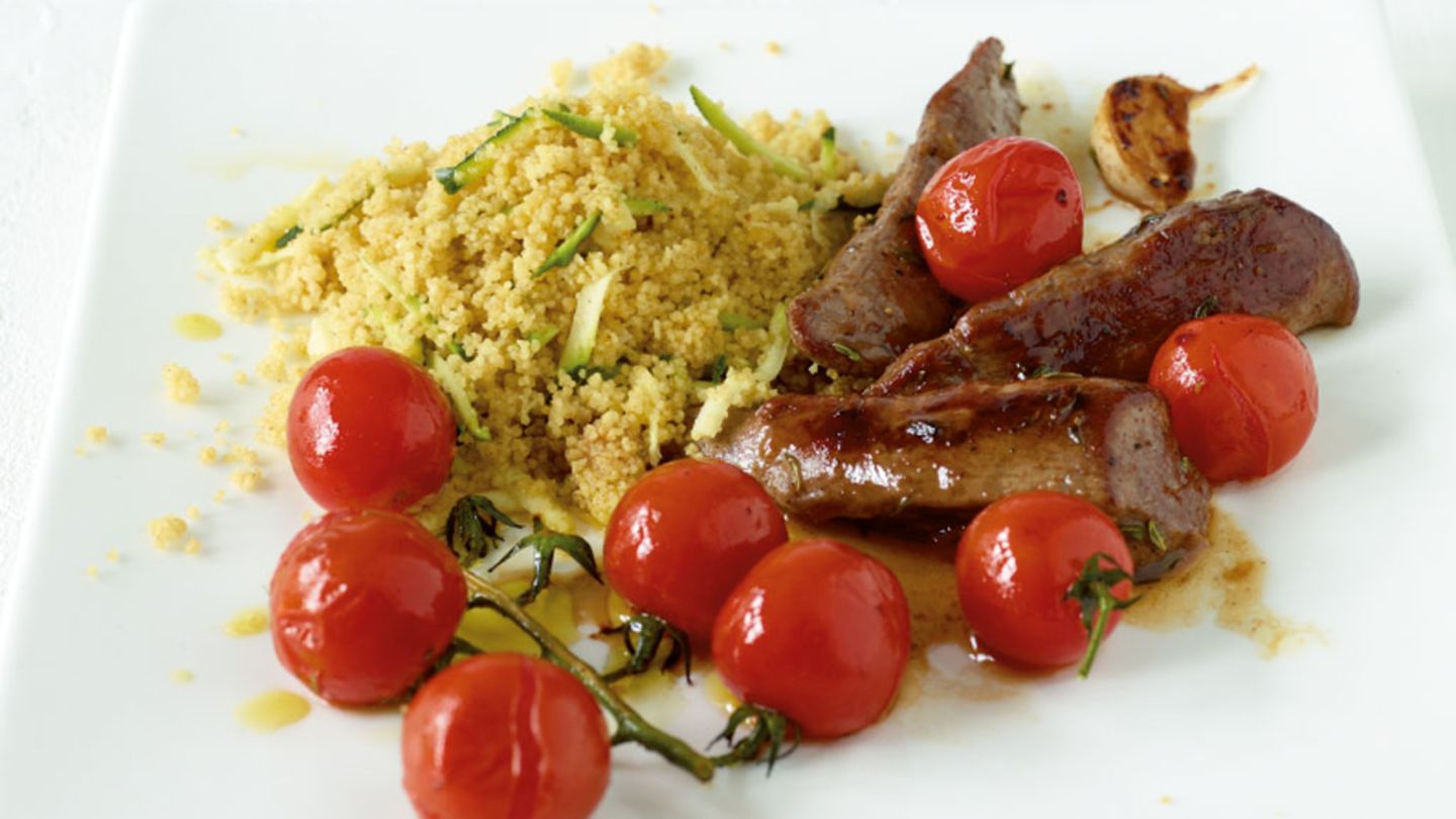 Zucchini-Couscous mit Lammfilet Rezept