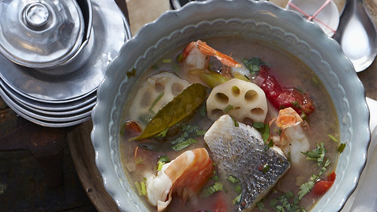 Süßsaure Fischsuppe Rezept
