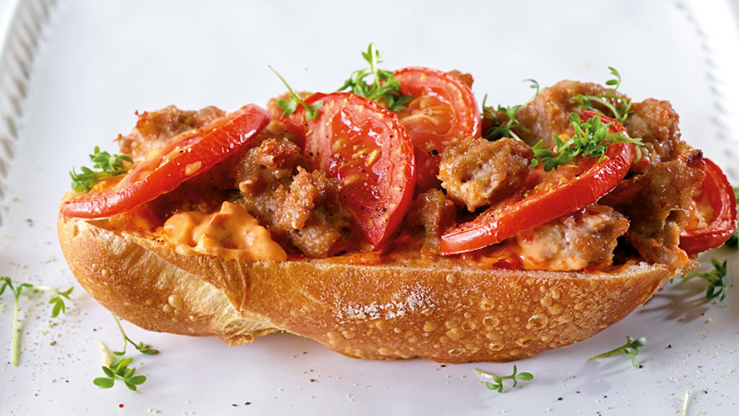 Zwiebelmett-Baguette Rezept