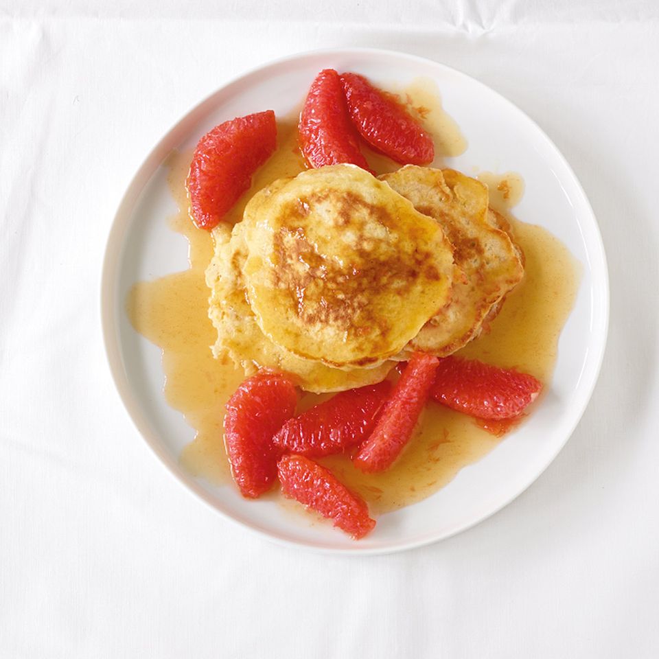 Pancakes mit Grapefruit