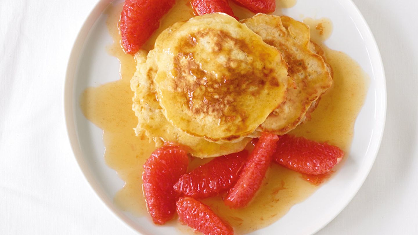 Pancakes mit Grapefruit Rezept