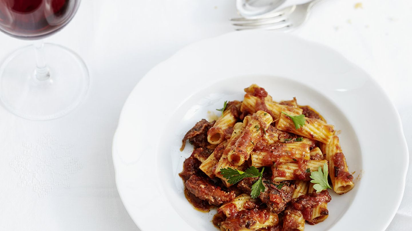 Tortiglioni mit Ochsenschwanz Rezept