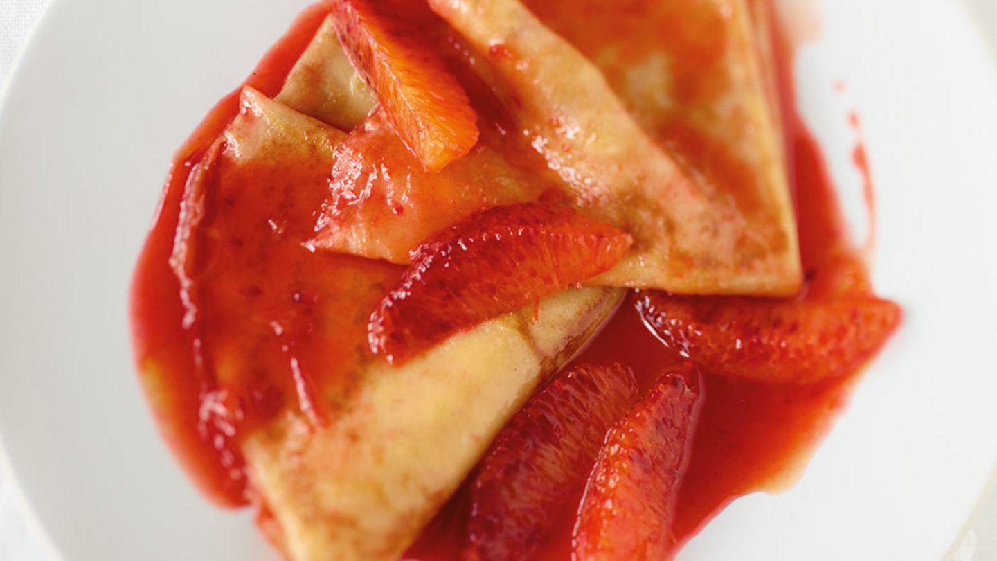 Blutorangen-Crêpes-Suzette Rezept