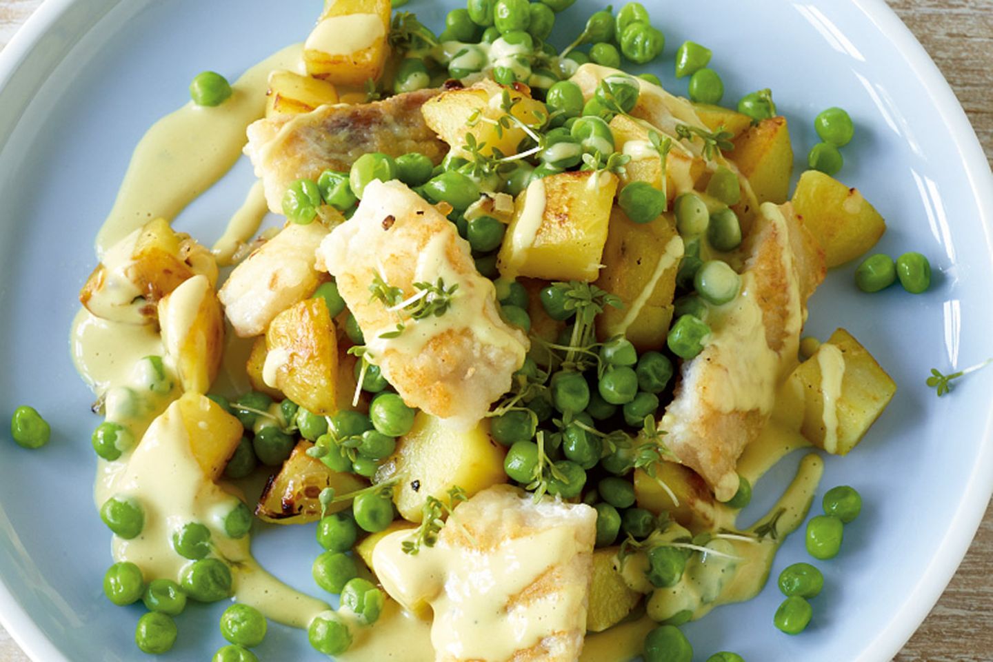 Pannfisch Mit Erbsen Rezept Essen Und Trinken 