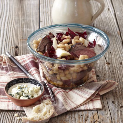 Warmer Bohnensalat mit Lamm