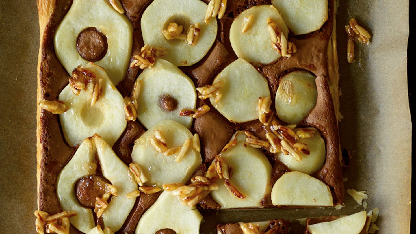 Birnen-Schoko-Schnitte Rezept