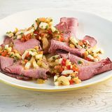 Roastbeef mit Eier-Vinaigrette