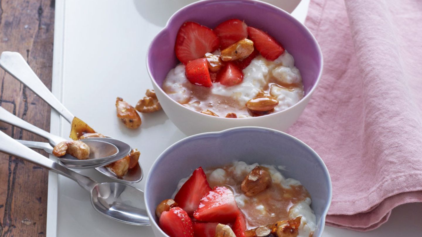 Vanille-Milchreis mit Karamellmilch Rezept - [ESSEN UND TRINKEN]