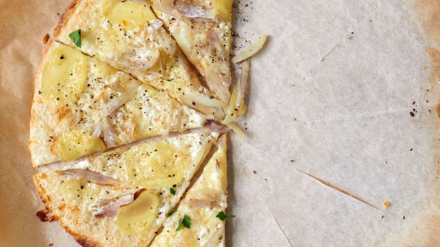 Kartoffel-Schalotten-Pizza Rezept