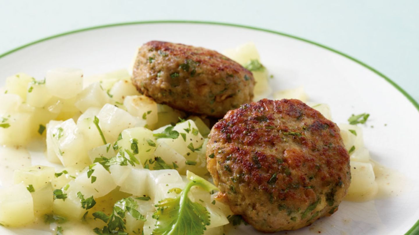 Mettbulette mit Kräuterkohlrabi Rezept