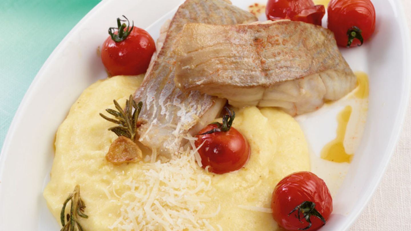 Seelachs mit Polenta Rezept