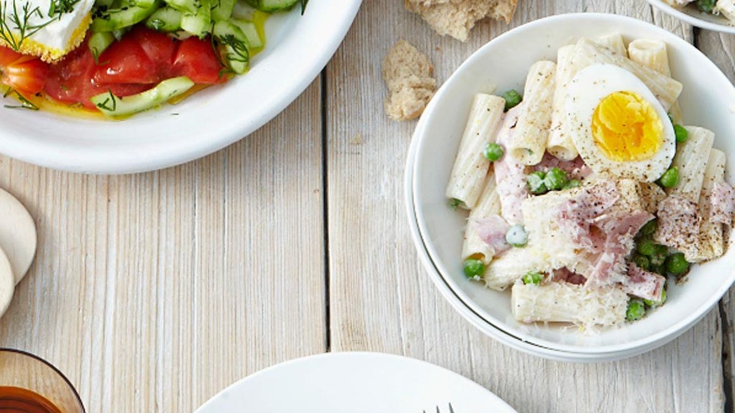 Nudelsalat carbonara Rezept