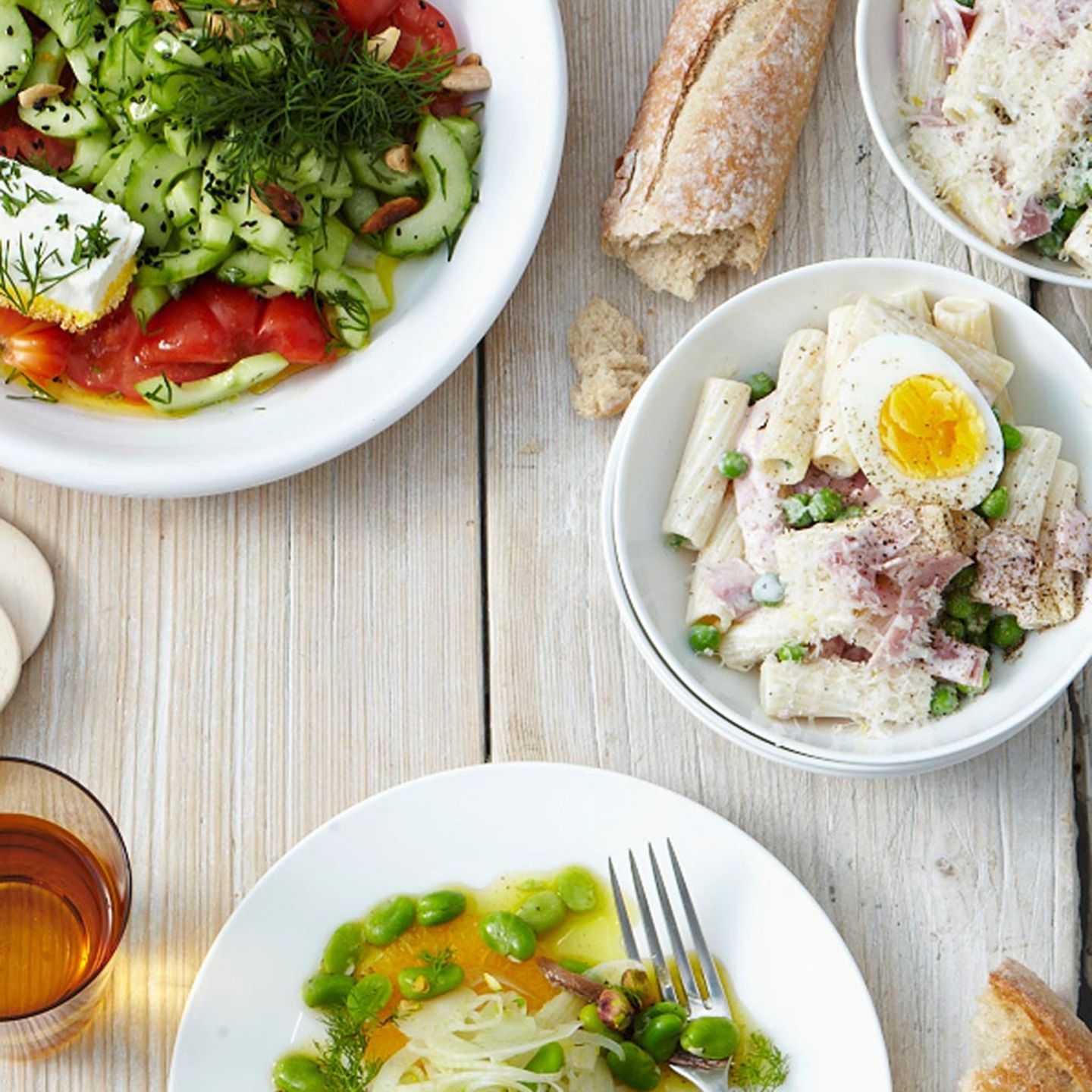 Nudelsalat carbonara