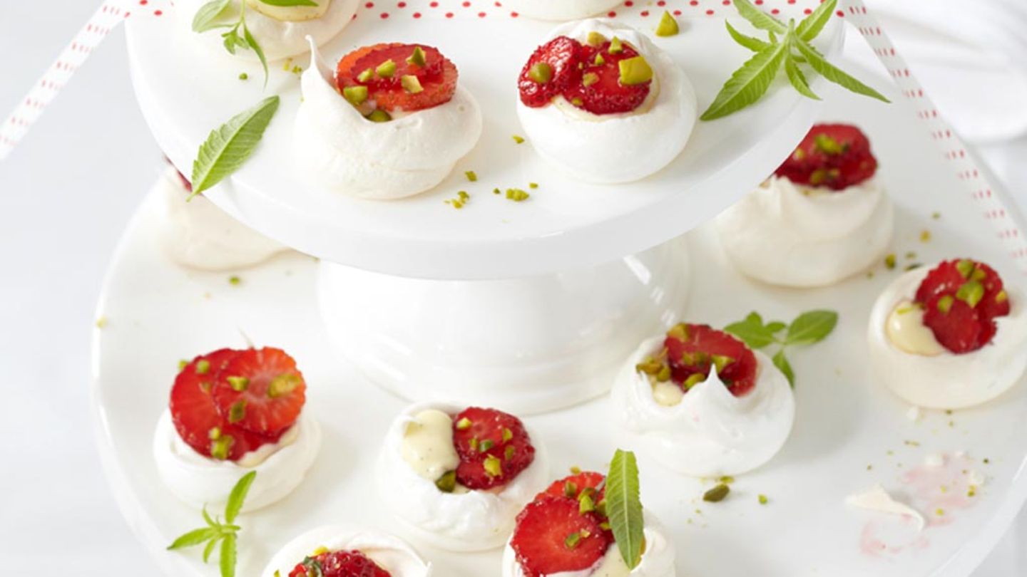Pavlovas mit Erdbeeren Rezept
