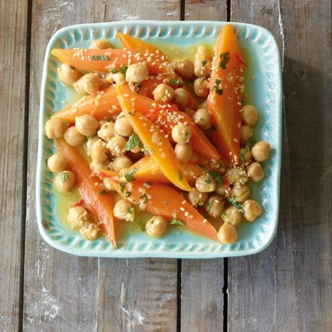 Möhren-Kichererbsen-Salat