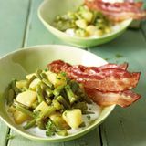 Gestowte Bohnen mit Speck