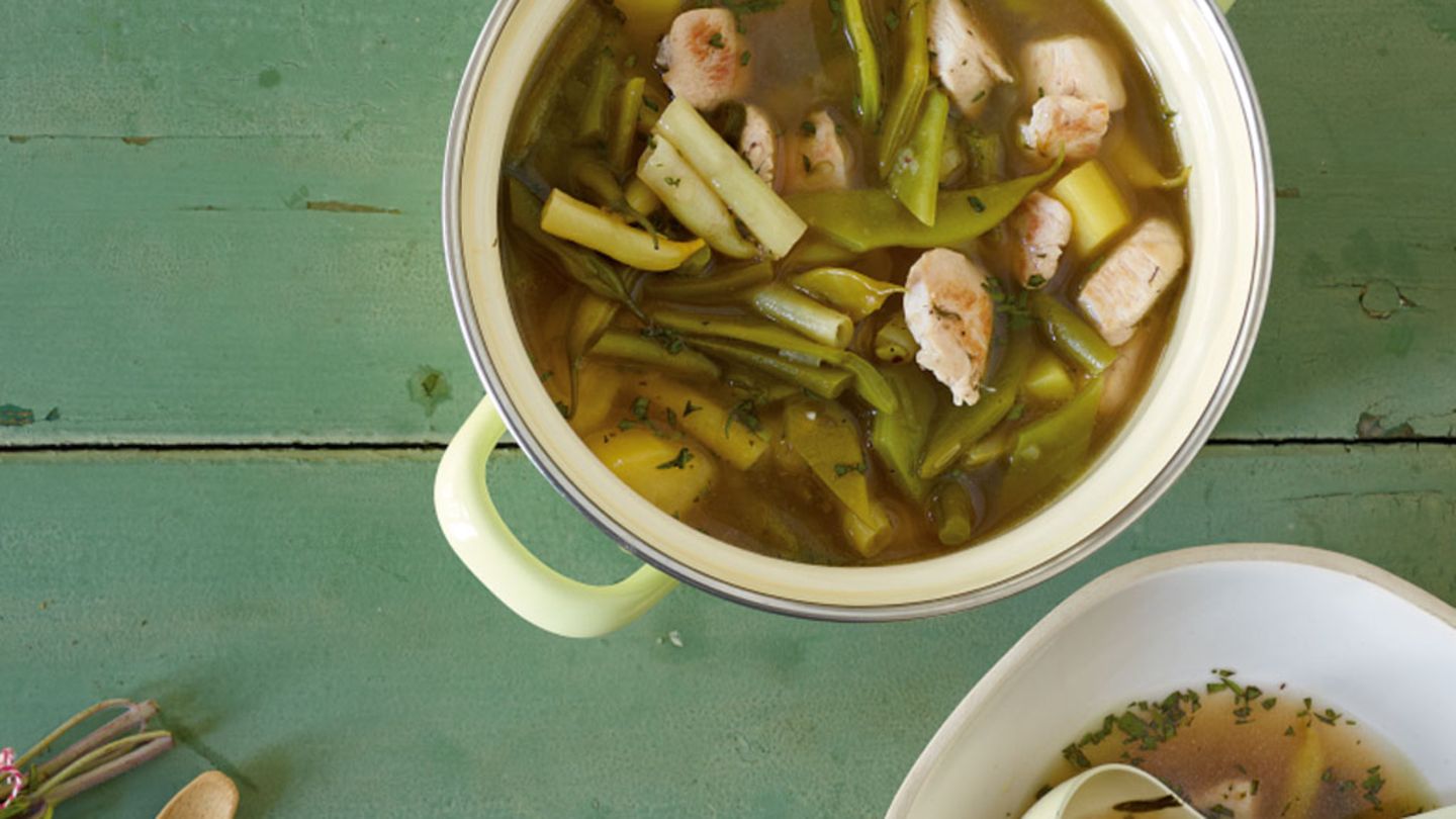 Bohnen-Hähnchen-Eintopf Rezept