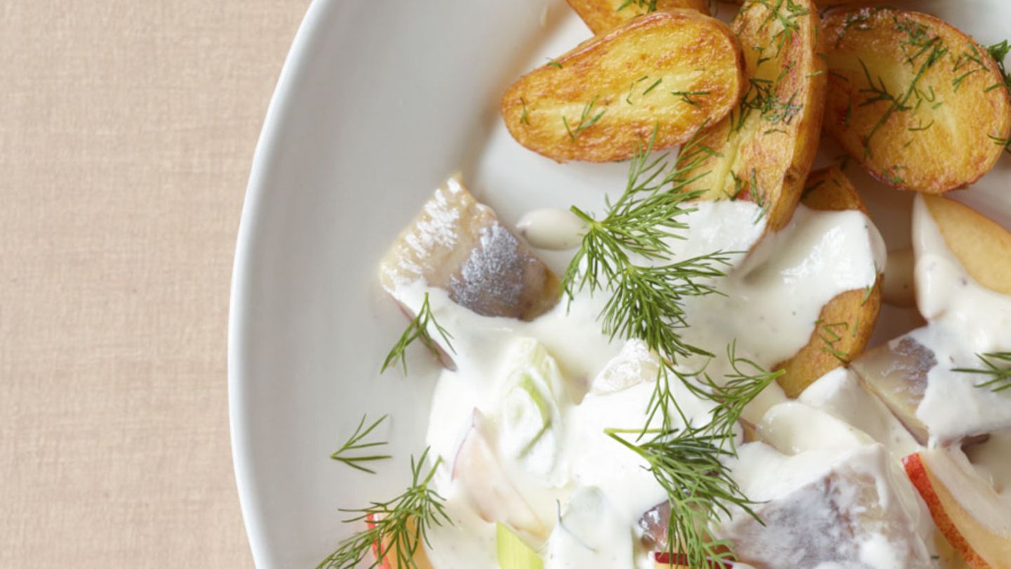 Matjesstippe mit Nektarine Rezept