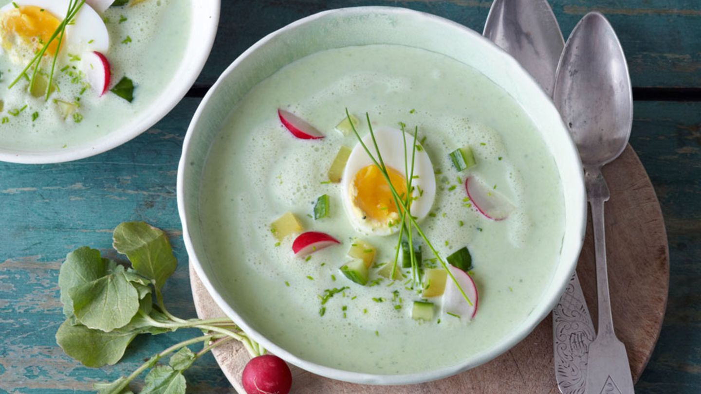 Kalte Buttermilch-Gemüse-Suppe Rezept