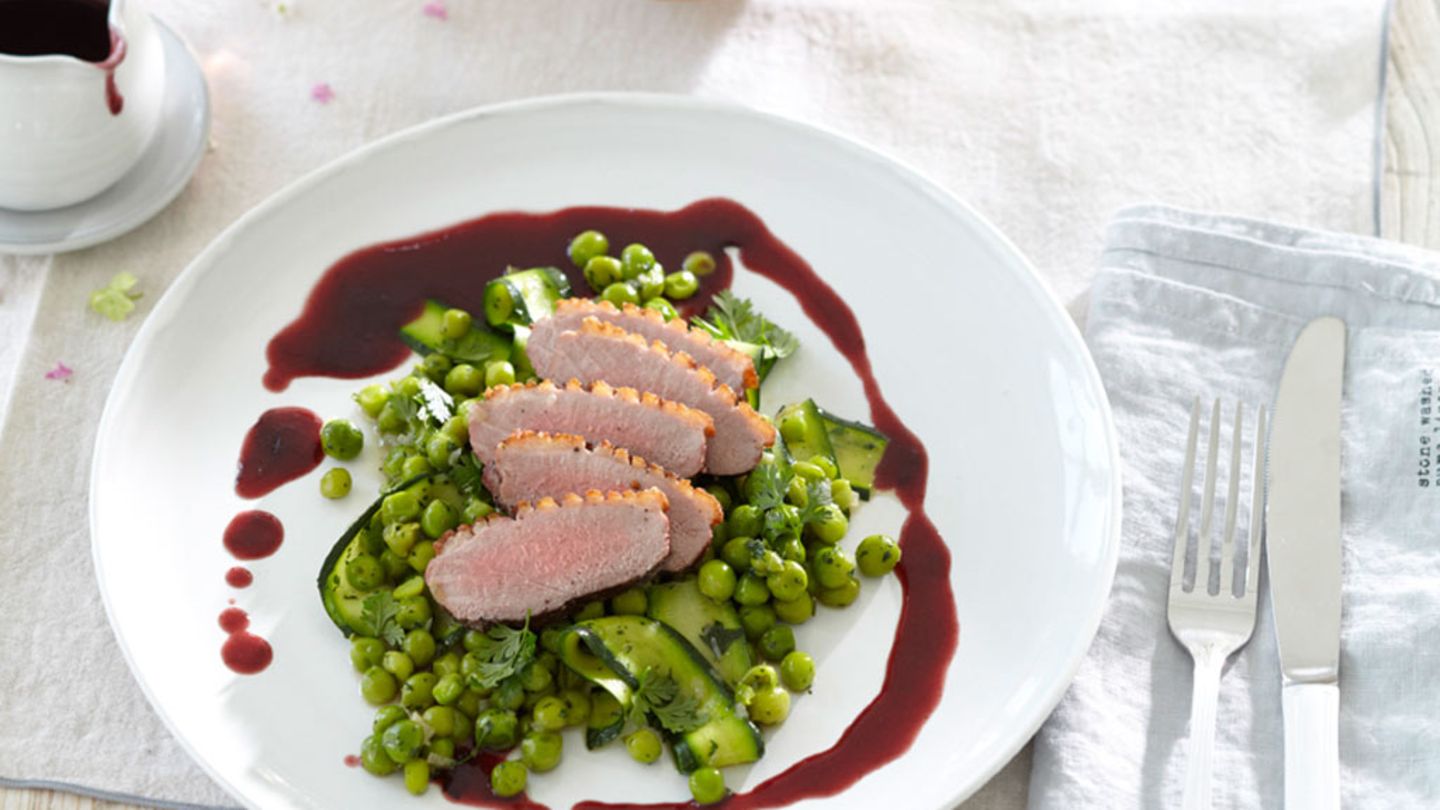 Entenbrust mit Beerensauce Rezept