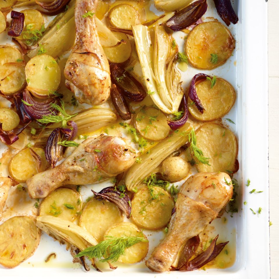 Hähnchen mit Gemüse