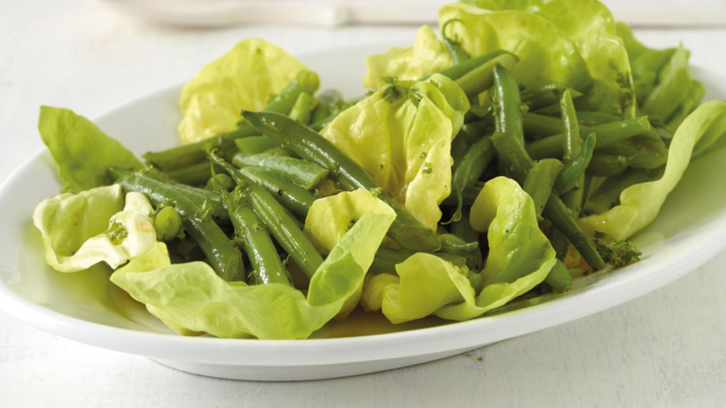 Salat mit grünen Bohnen Rezept