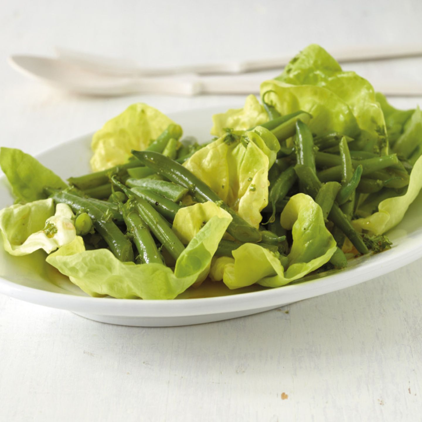 Salat Mit Grunen Bohnen Rezept Essen Und Trinken