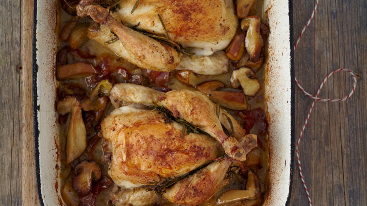 Stubenküken mit Steinpilzen Rezept