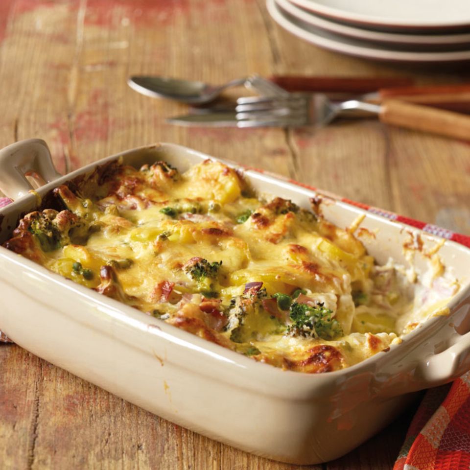 Brokkoli-Kartoffel-Auflauf mit Schinken: einfach &amp; köstlich - [ESSEN ...