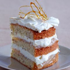 Nuss-Birnen-Torte mit Vanillecreme