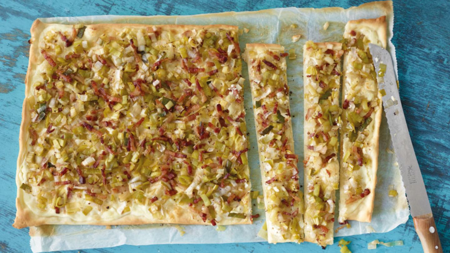 Lauch-Flammkuchen Rezept