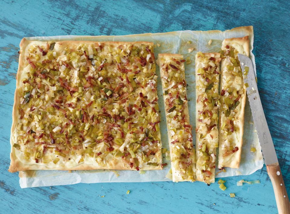 Lauch-Flammkuchen Lauch-Flammkuchen