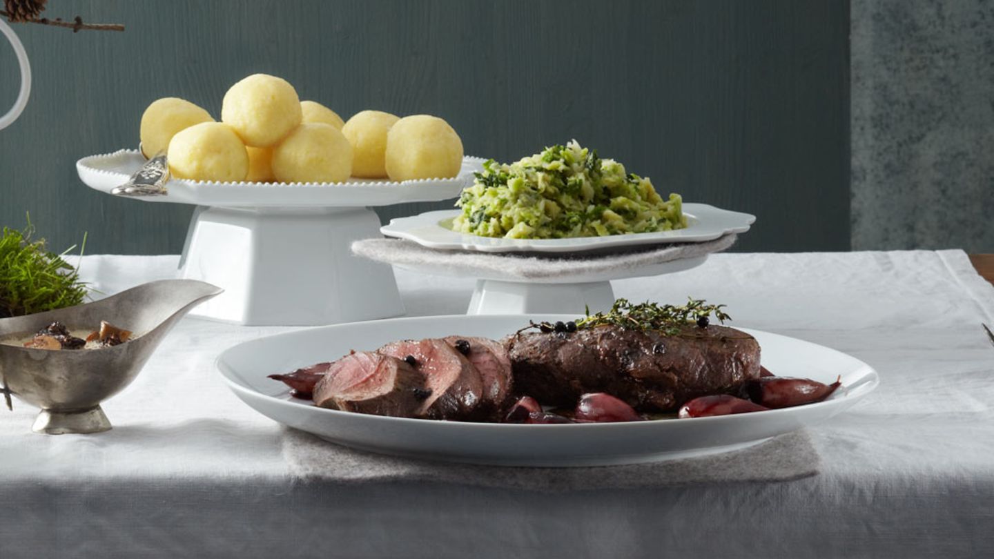 Rehkeule mit Pilzsauce Rezept