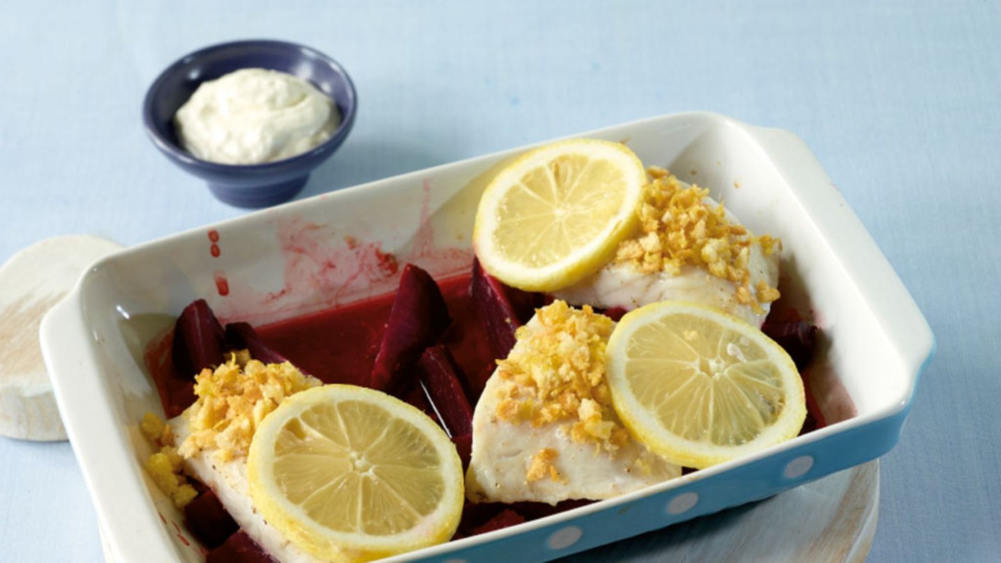 Zander auf Roter Bete Rezept