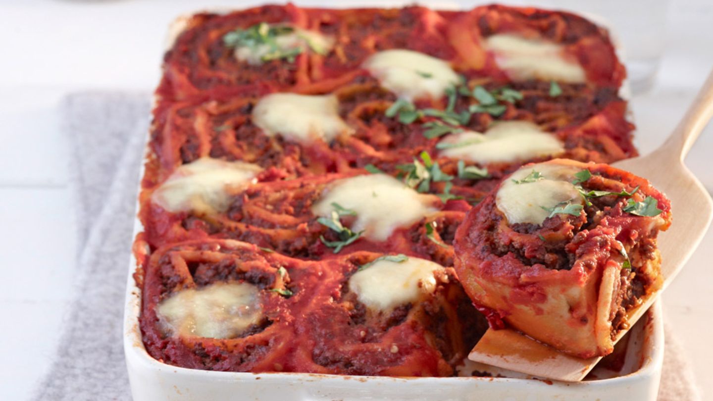 Sizilianischer Nudelschnecken-Auflauf Rezept