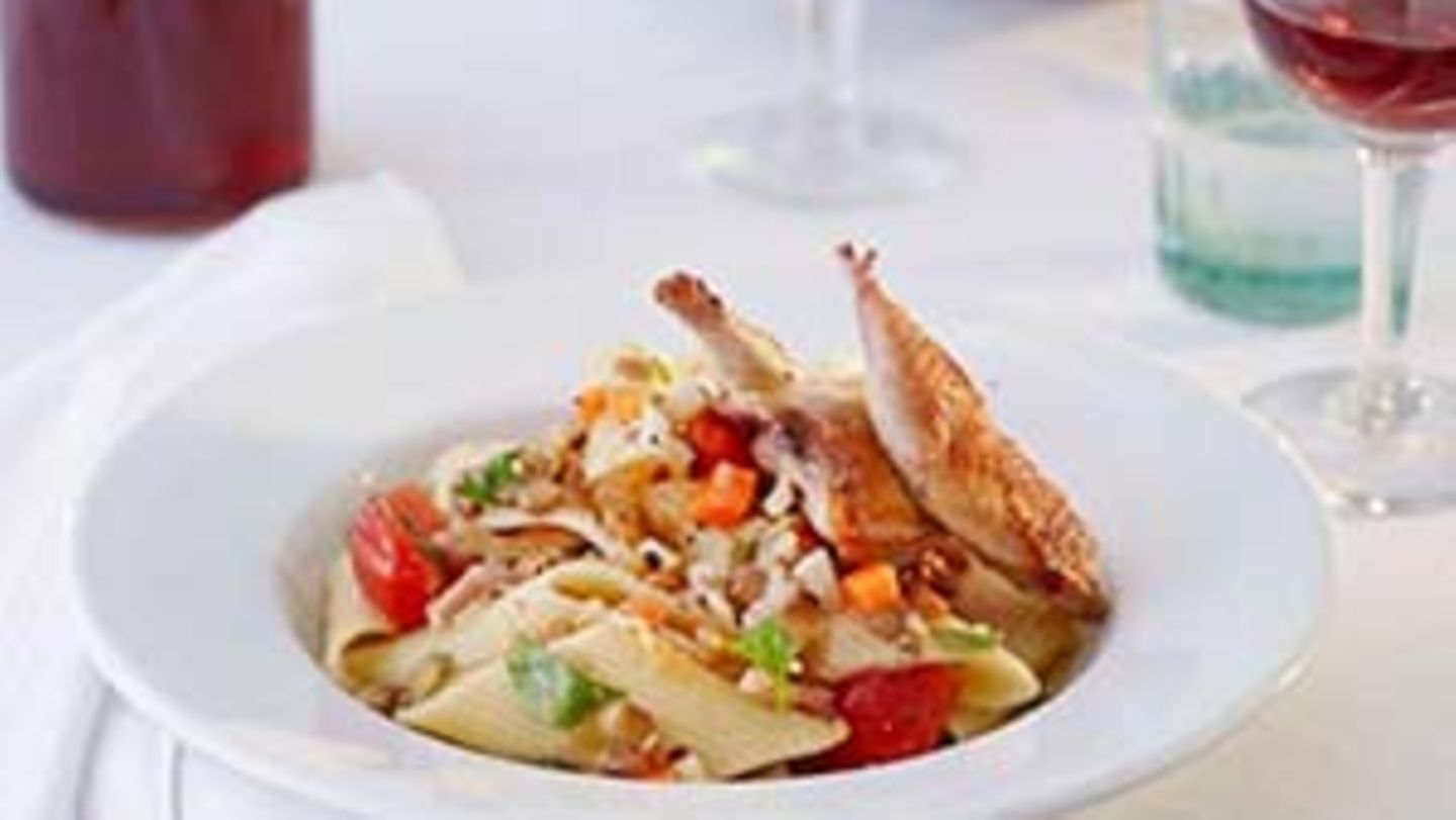 Aus Umbrien: Pennoni mit Linsen und Wachteln Rezept - [ESSEN UND TRINKEN]