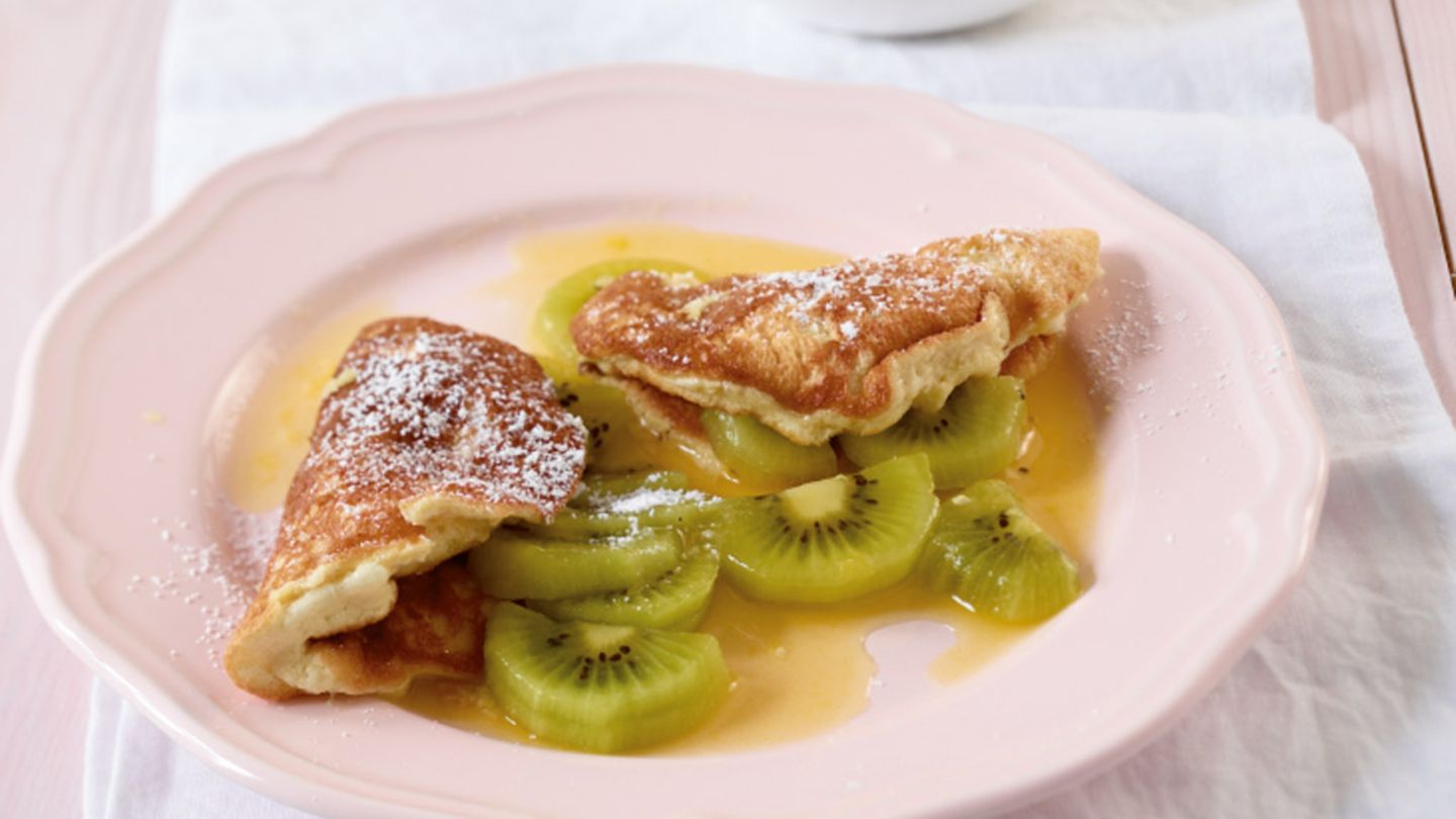 Schaum-Omelett mit Kiwi Rezept