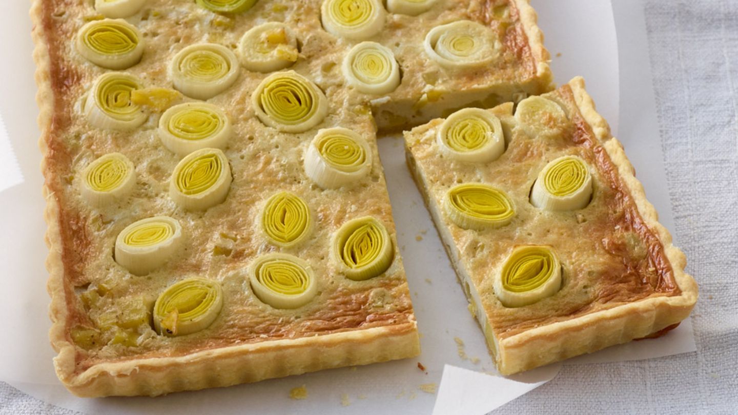 Lauch-Roquefort-Quiche Rezept