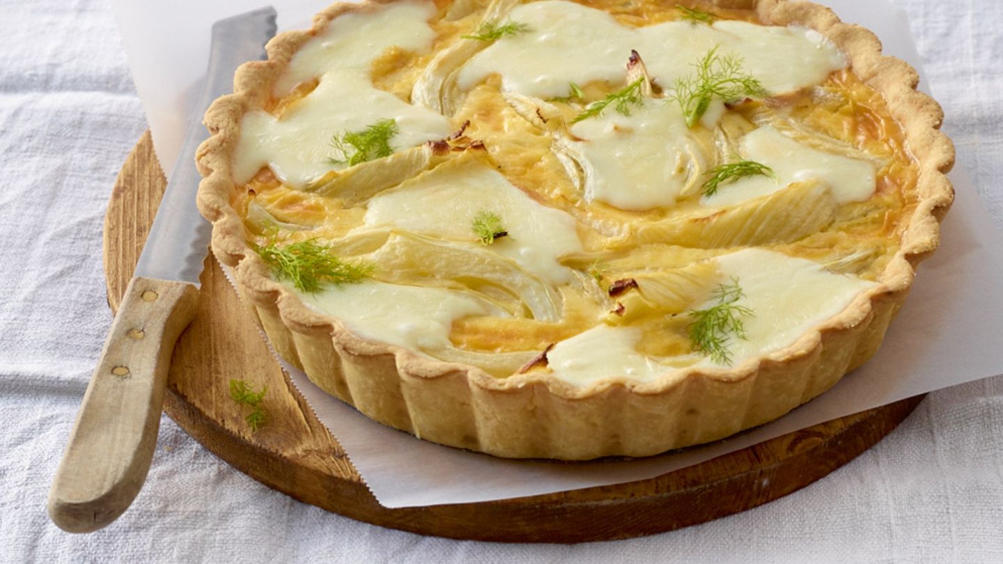 Fenchel-Taleggio-Quiche Rezept