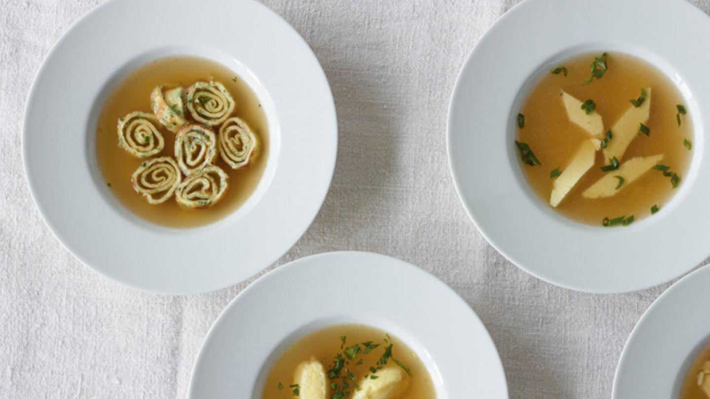 Hühnersuppe mit Kräuterflädle Rezept
