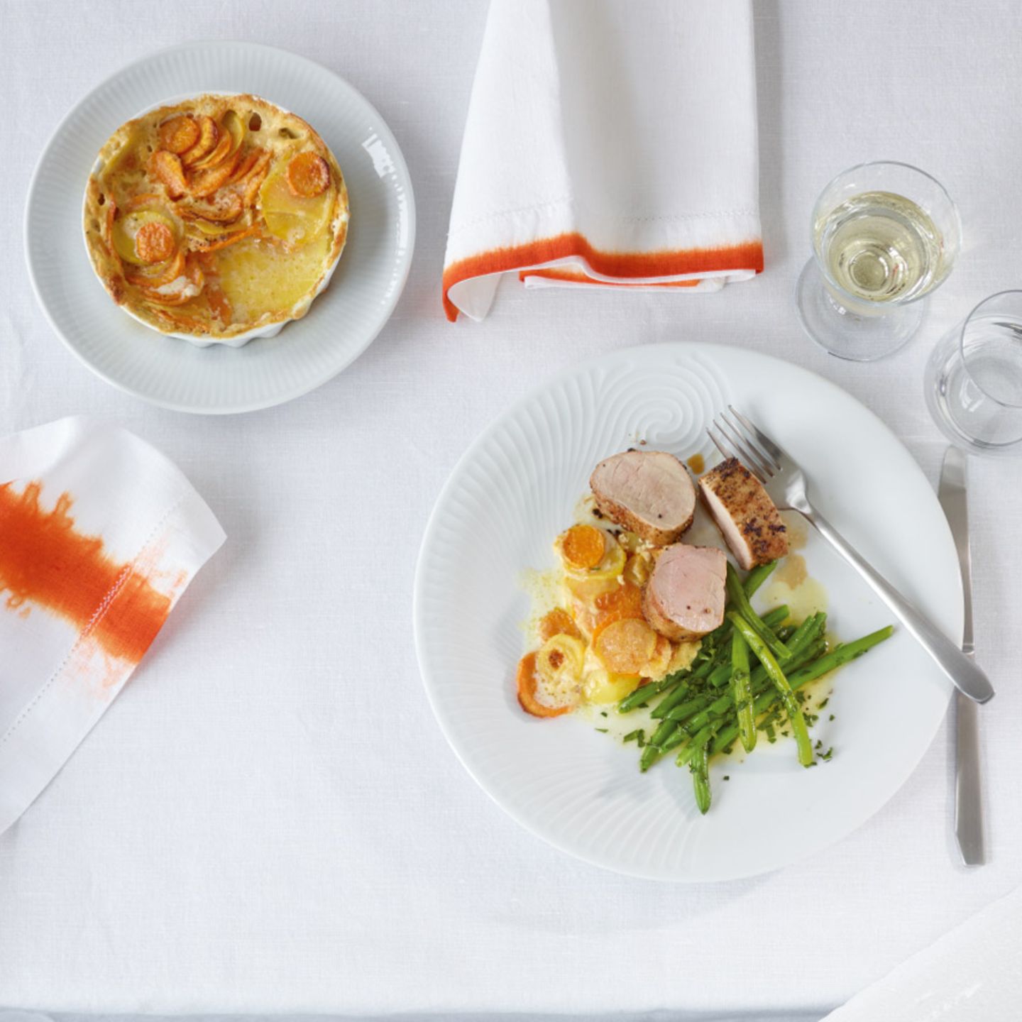Pfefferfilet mit Gratin